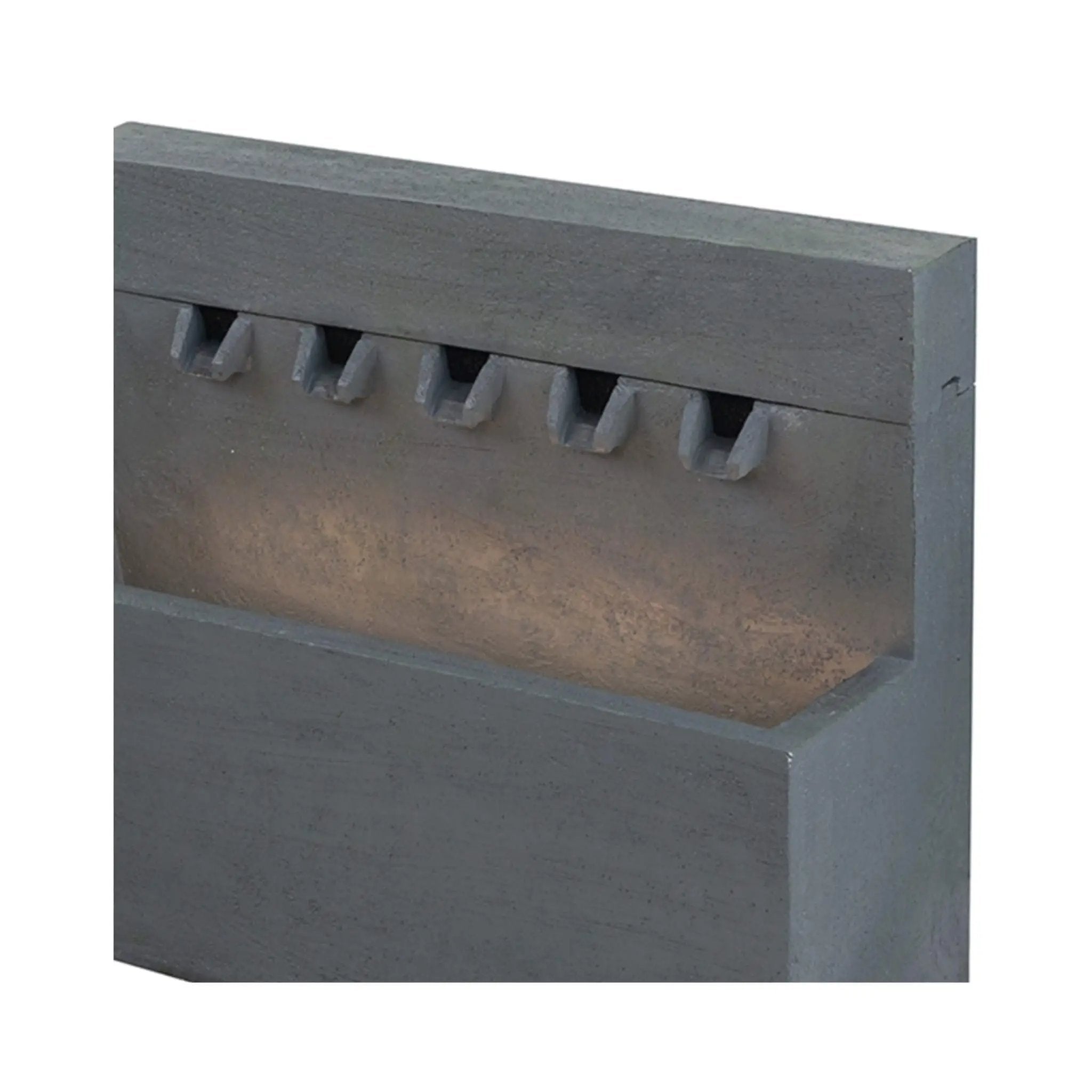 Alora Premium Outdoor Contemporary Modern Rectanglar Decorative Water Fountain, Gray (SAK09215) by SAKSBY WHOLESALE