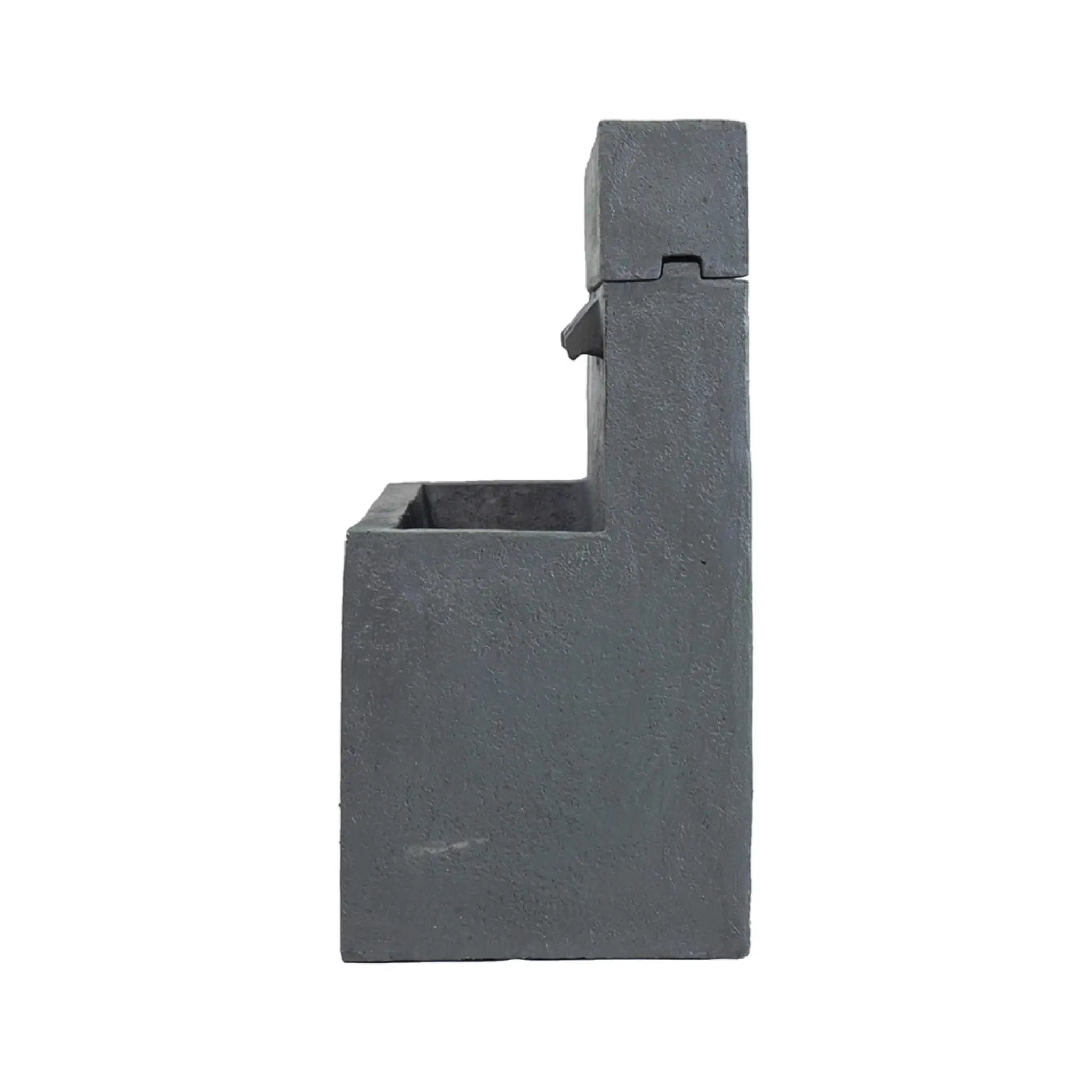Alora Premium Outdoor Contemporary Modern Rectanglar Decorative Water Fountain, Gray (SAK09215) by SAKSBY WHOLESALE