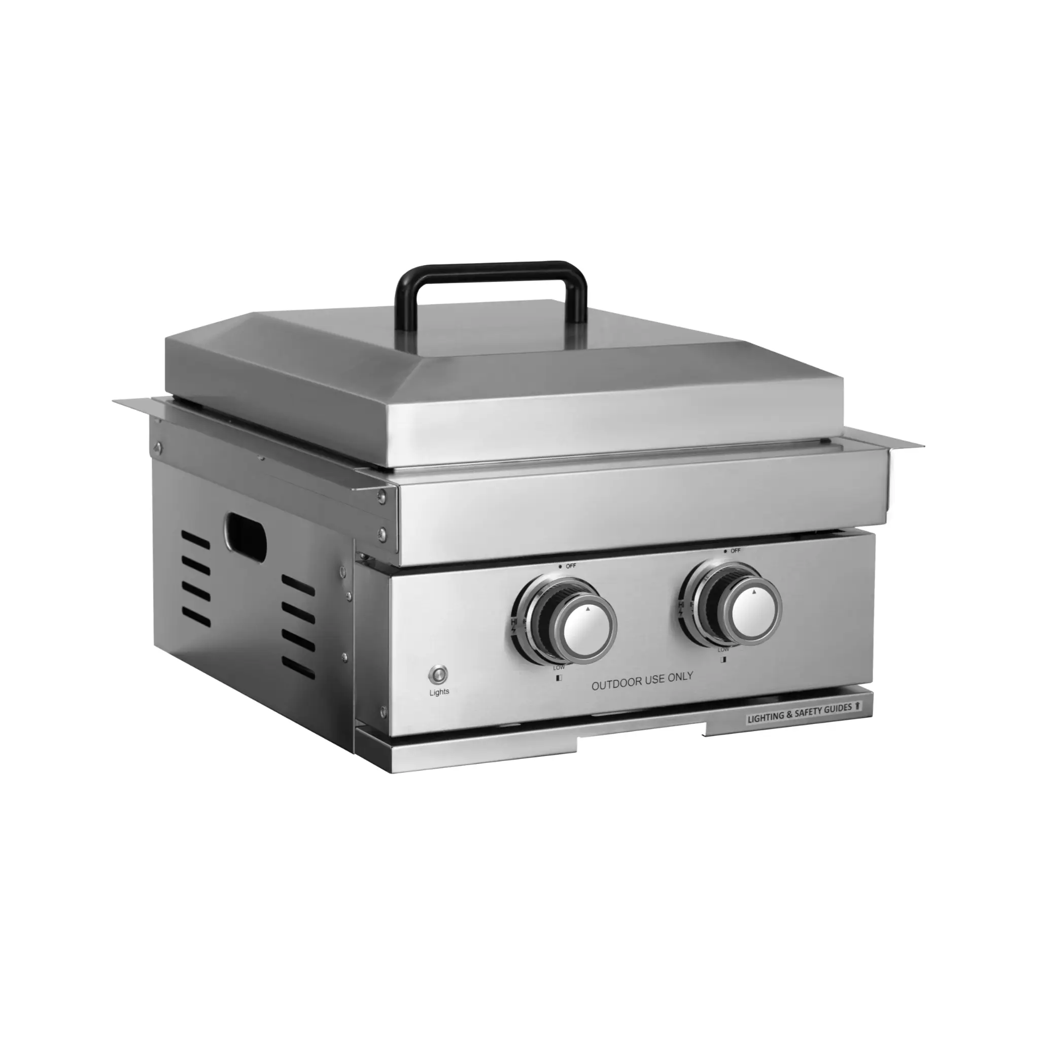 Premium Outdoor Kitchen With 32-Inch 60K BTU Built-In Stainless Steel LPG Gas Grill, Door And Drawer Combo And Stainless Steel Ice Box (SAK98661) by SAKSBY WHOLESALE
