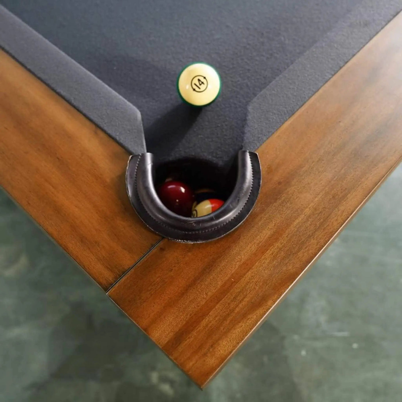 8FT Premium Professional Presli Slate Native Acacia Solid Wood Billiard Pool Table With Custom Table Cloth (SAK90428) by SAKSBY WHOLESALE