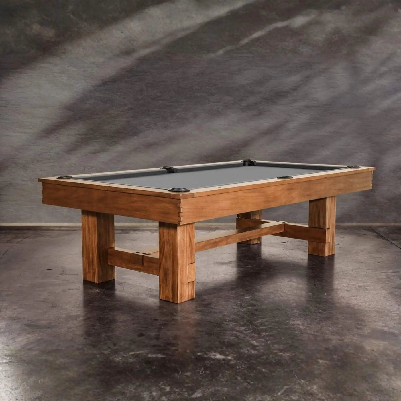 8FT Premium Professional Presli Slate Native Acacia Solid Wood Billiard Pool Table With Custom Table Cloth (SAK90428) by SAKSBY WHOLESALE