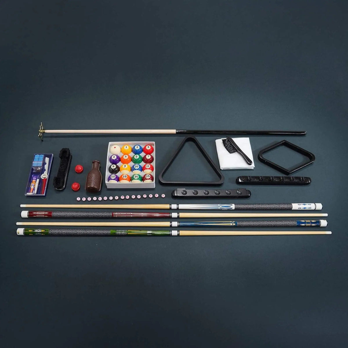 8FT Premium Professional Regal Slate Modern Graphite Solid Wood Billiard Pool Table Wtih Custom Table Cloth (SAK64029) by SAKSBY WHOLESALE