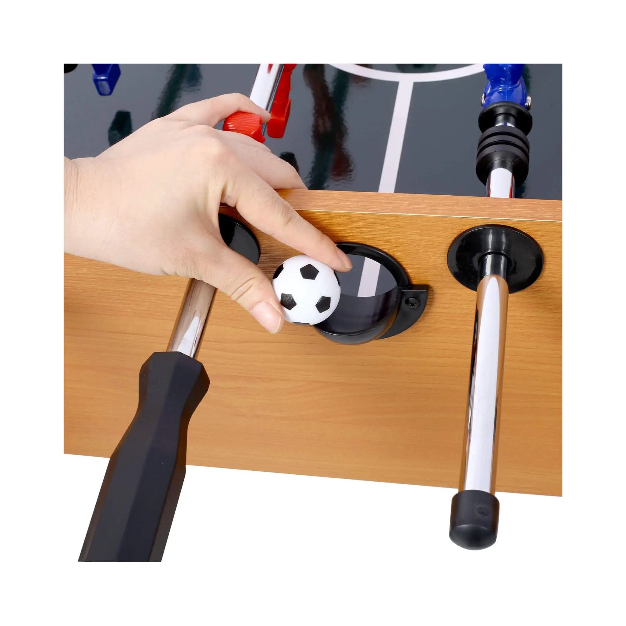 Premium 54-Inch Professional Wooden Foosball Table With Adjustable Leg Levelers (SAK95481) by SAKSBY WHOLESALE