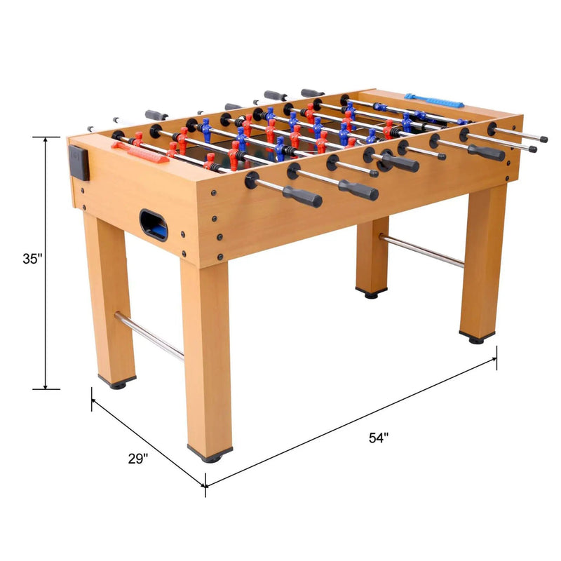 Premium 54-Inch Professional Wooden Foosball Table With Adjustable Leg Levelers (SAK95481) by SAKSBY WHOLESALE