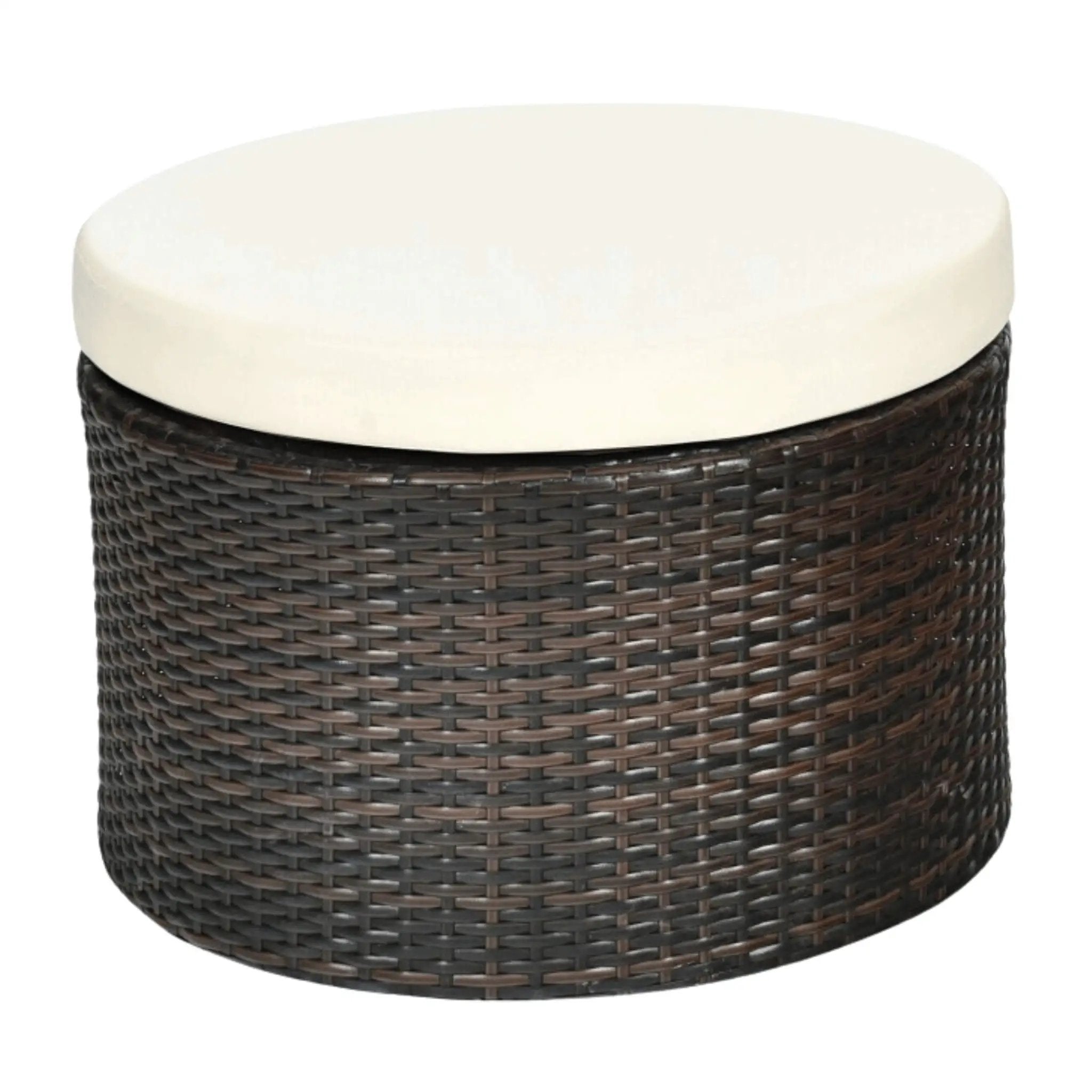 Alora Premium 76-Inch Round Outdoor Patio Rattan Daybed W/ Canopy & Table (SAK96418) by SAKSBY WHOLESALE