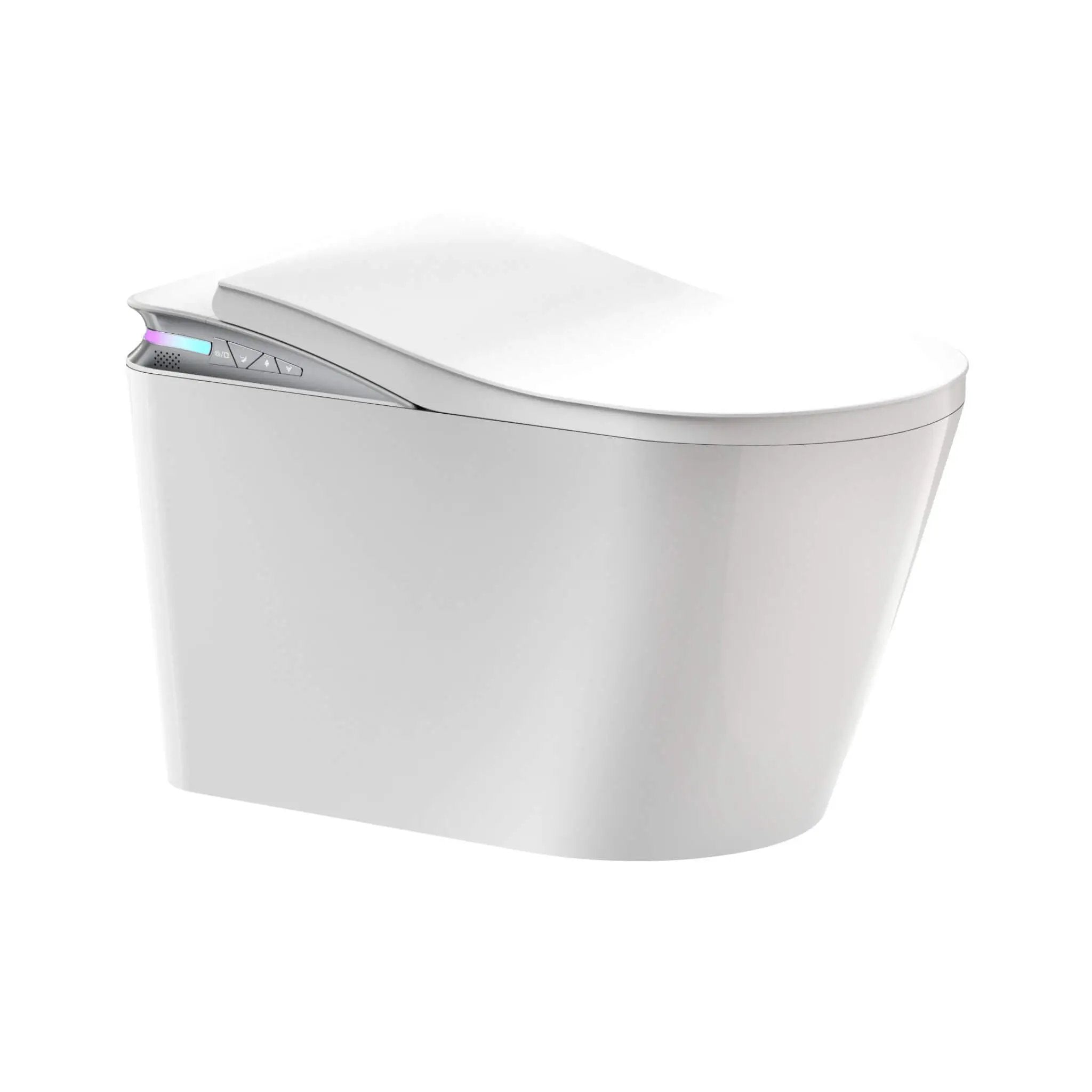 Premium Smart Auto Flush Toilet With Foot Sensor, Remote, Heated Seat And Night Light (SAK56378) by SAKSBY WHOLESALE