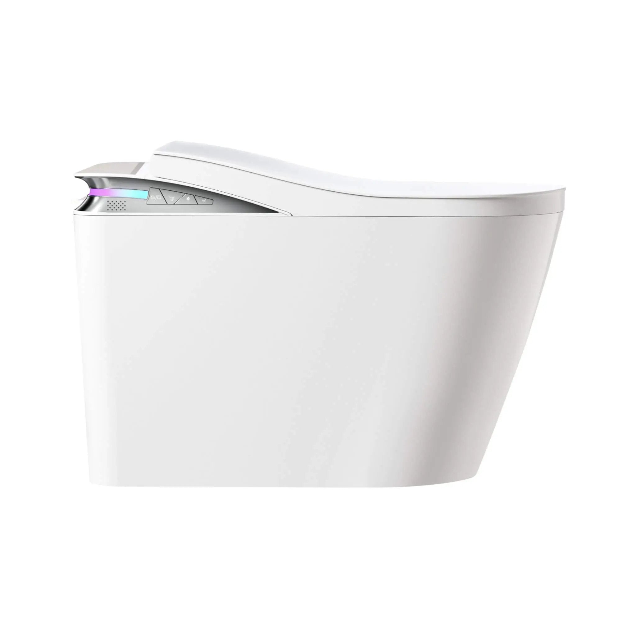 Premium Smart Auto Flush Toilet With Foot Sensor, Remote, Heated Seat And Night Light (SAK56378) by SAKSBY WHOLESALE