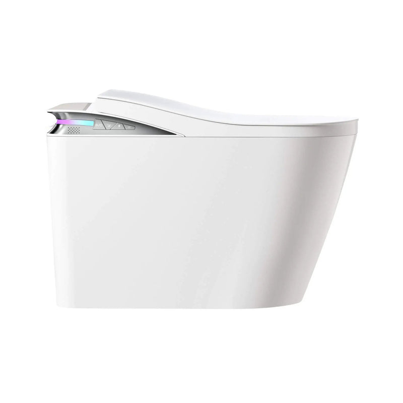 Premium Smart Auto Flush Toilet With Foot Sensor, Remote, Heated Seat And Night Light (SAK56378) by SAKSBY WHOLESALE