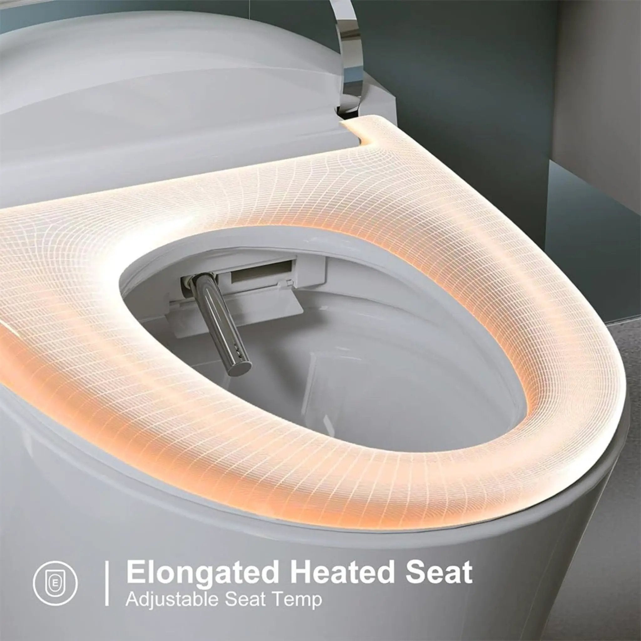 Premium Smart Heated Tankless Bidet Toilet With Dual Flush System (SAK10485) by SAKSBY WHOLESALE