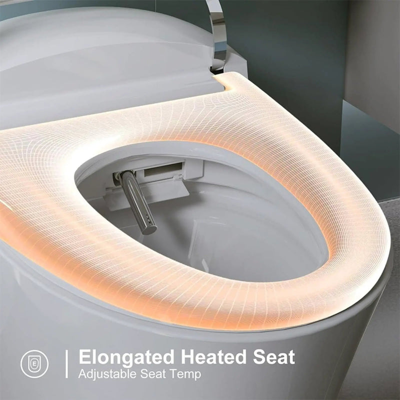 Premium Smart Heated Tankless Bidet Toilet With Dual Flush System (SAK10485) by SAKSBY WHOLESALE