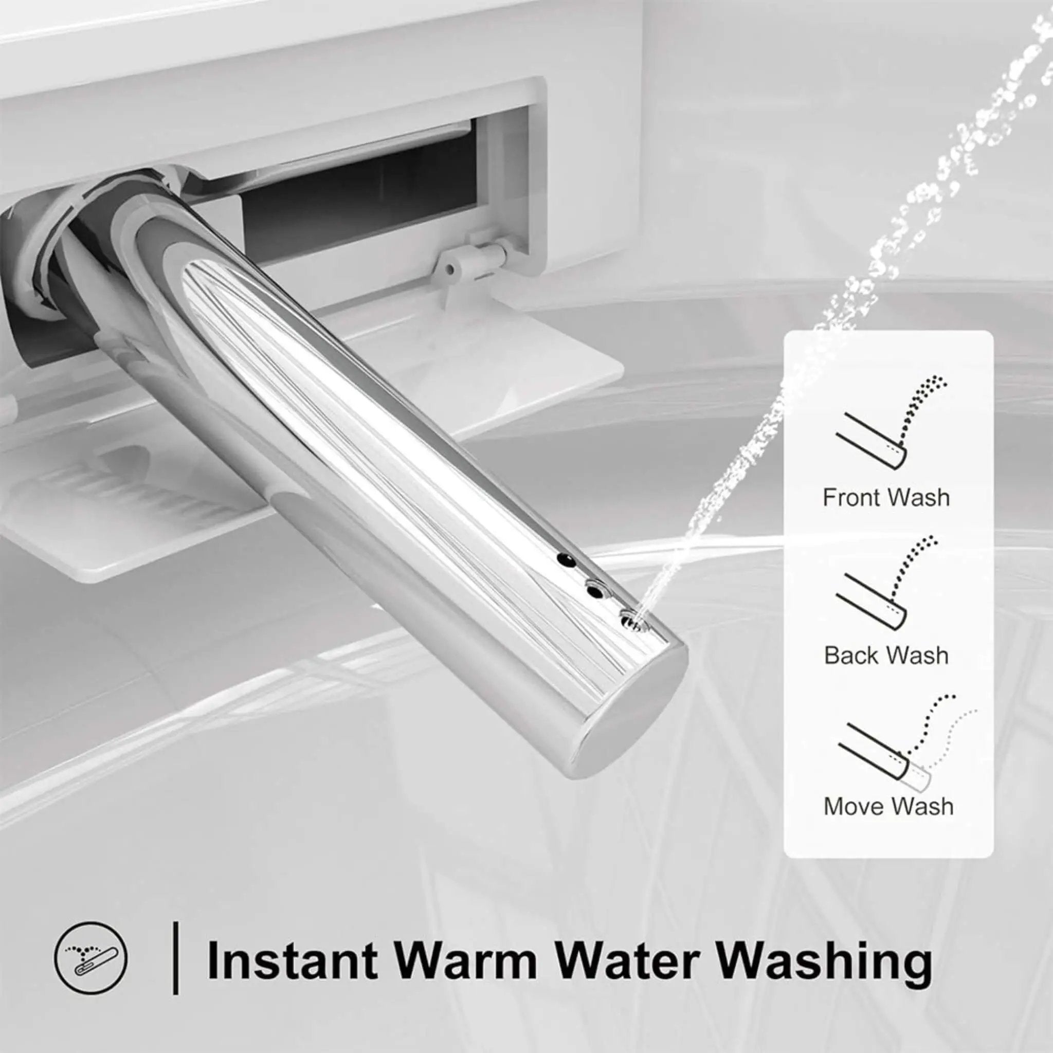 Premium Smart Heated Tankless Bidet Toilet With Dual Flush System (SAK10485) by SAKSBY WHOLESALE