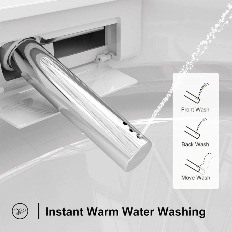 Premium Smart Heated Tankless Bidet Toilet With Dual Flush System (SAK10485) by SAKSBY WHOLESALE
