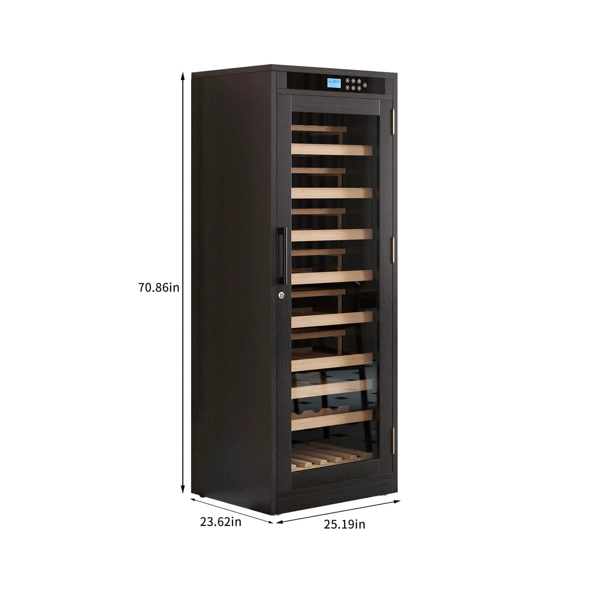 Nuvia 102-Bottle Smart Temperature-Controlled Multi-Tier Wine Cabinet For Home And Bar (SAK46361) by SAKSBY WHOLESALE