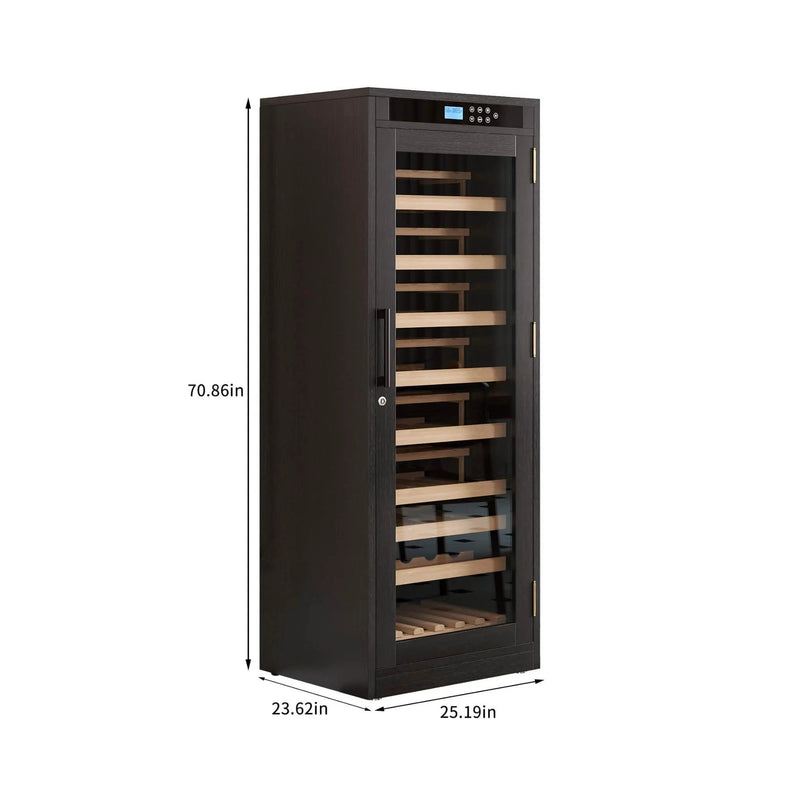 Nuvia 102-Bottle Smart Temperature-Controlled Multi-Tier Wine Cabinet For Home And Bar (SAK46361) by SAKSBY WHOLESALE
