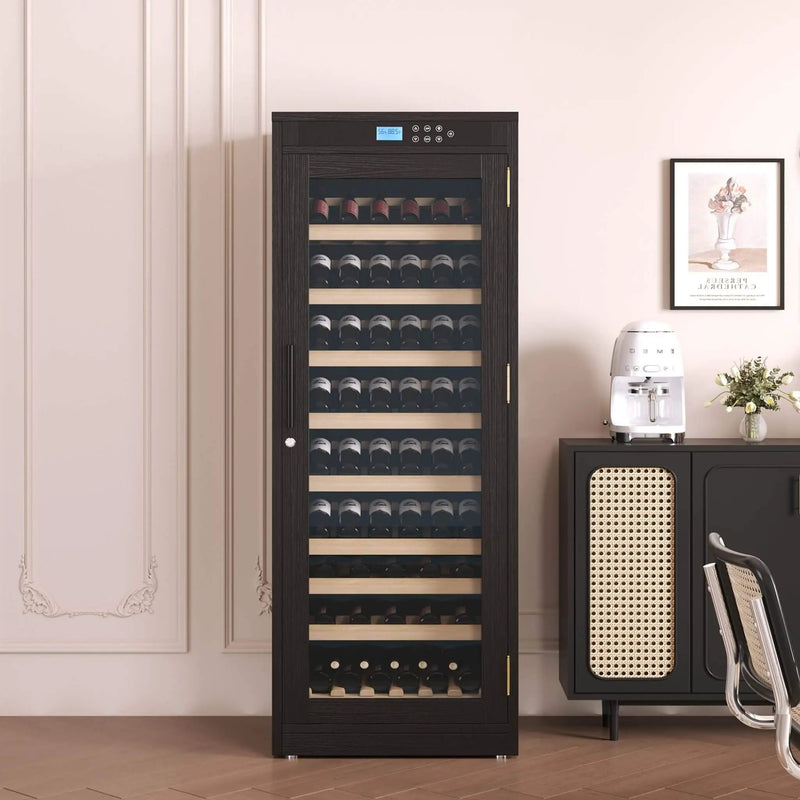 Nuvia 102-Bottle Smart Temperature-Controlled Multi-Tier Wine Cabinet For Home And Bar (SAK46361) by SAKSBY WHOLESALE