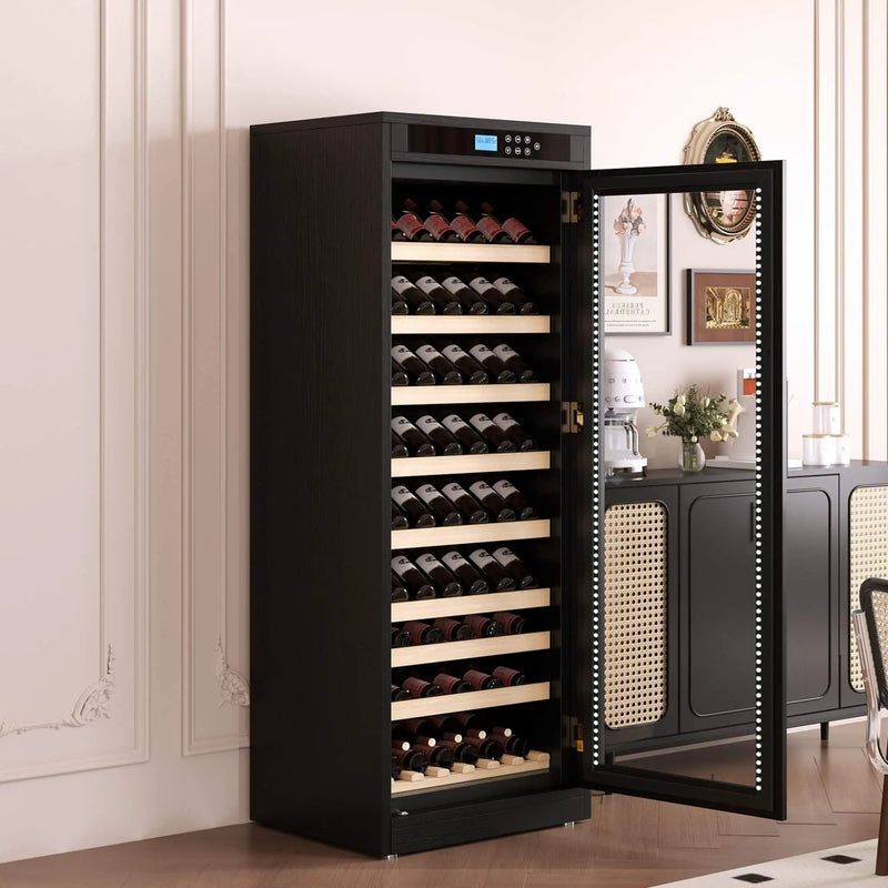 Nuvia 102-Bottle Smart Temperature-Controlled Multi-Tier Wine Cabinet For Home And Bar (SAK46361) by SAKSBY WHOLESALE