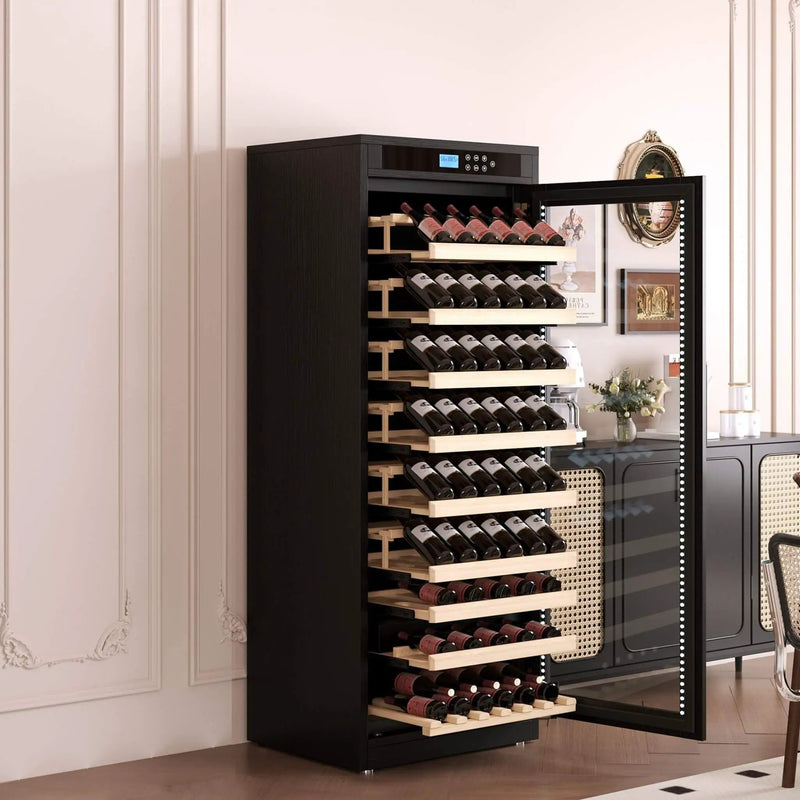 Nuvia 102-Bottle Smart Temperature-Controlled Multi-Tier Wine Cabinet For Home And Bar (SAK46361) by SAKSBY WHOLESALE