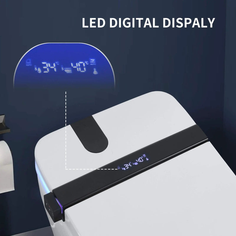 Nuvia Premium Smart Toilet With Bidet Seat LED Display & Night Light (SAK81465) by SAKSBY WHOLESALE