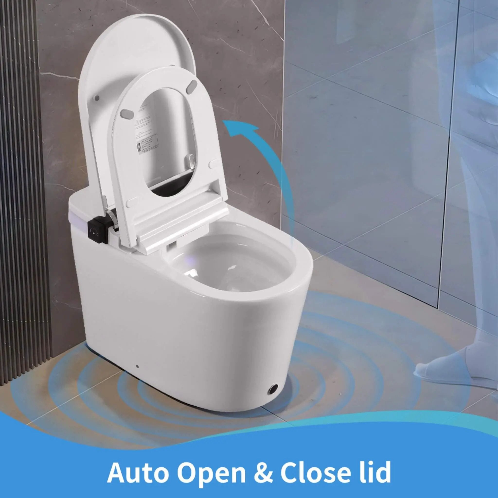 Nuvia Premium Smart Toilet With Bidet Seat LED Display & Night Light (SAK81465) by SAKSBY WHOLESALE