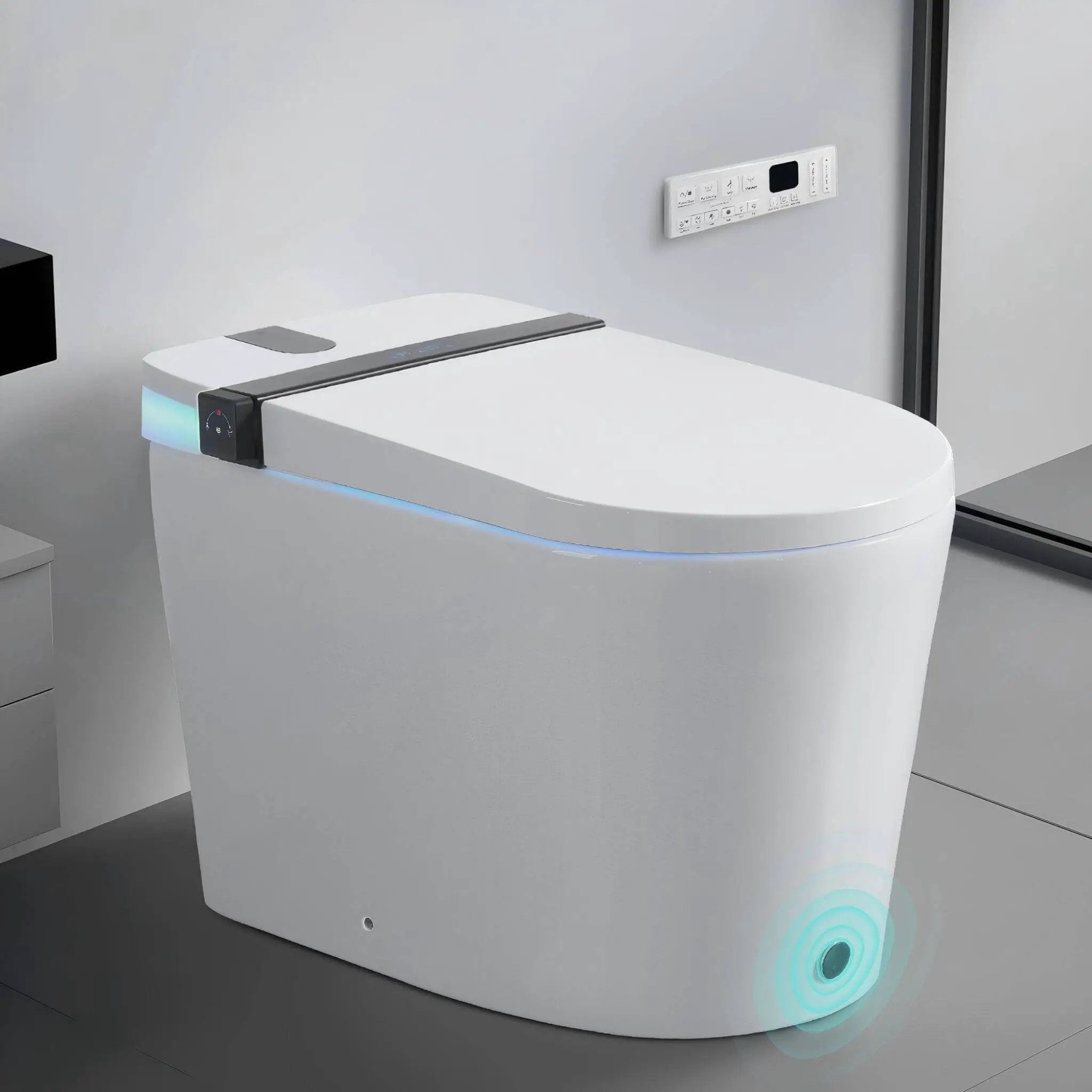 Nuvia Premium Smart Toilet With Bidet Seat LED Display & Night Light (SAK81465) by SAKSBY WHOLESALE