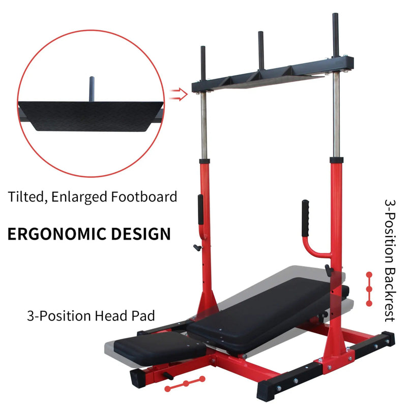 Rovix Premium Vertical Leg Press Machine With Adjustable Back And Head Rests For Home Gyms, 660LBS (SAK34819) by SAKSBY WHOLESALE