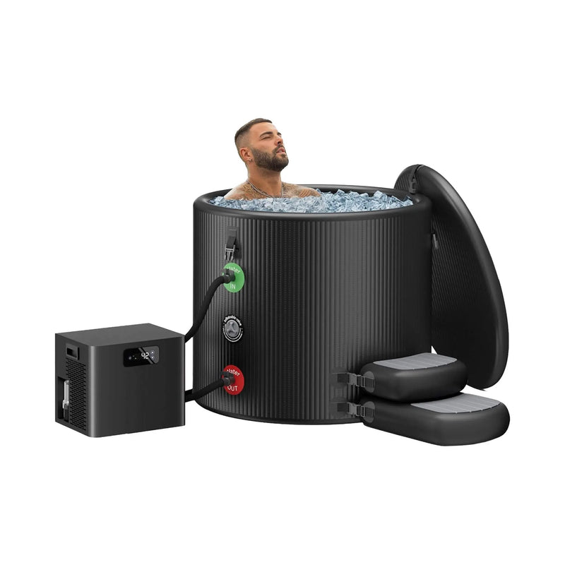 FCP Premium XL 120 Gal Cold Plunge Tub Kit With 1/3 HP Chiller, Filter And Pump (SAK58283) by SAKSBY WHOLESALE