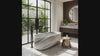 Skyline Hone Marble Hand Carved Freestanding Bathtub W34 x L79 x H24