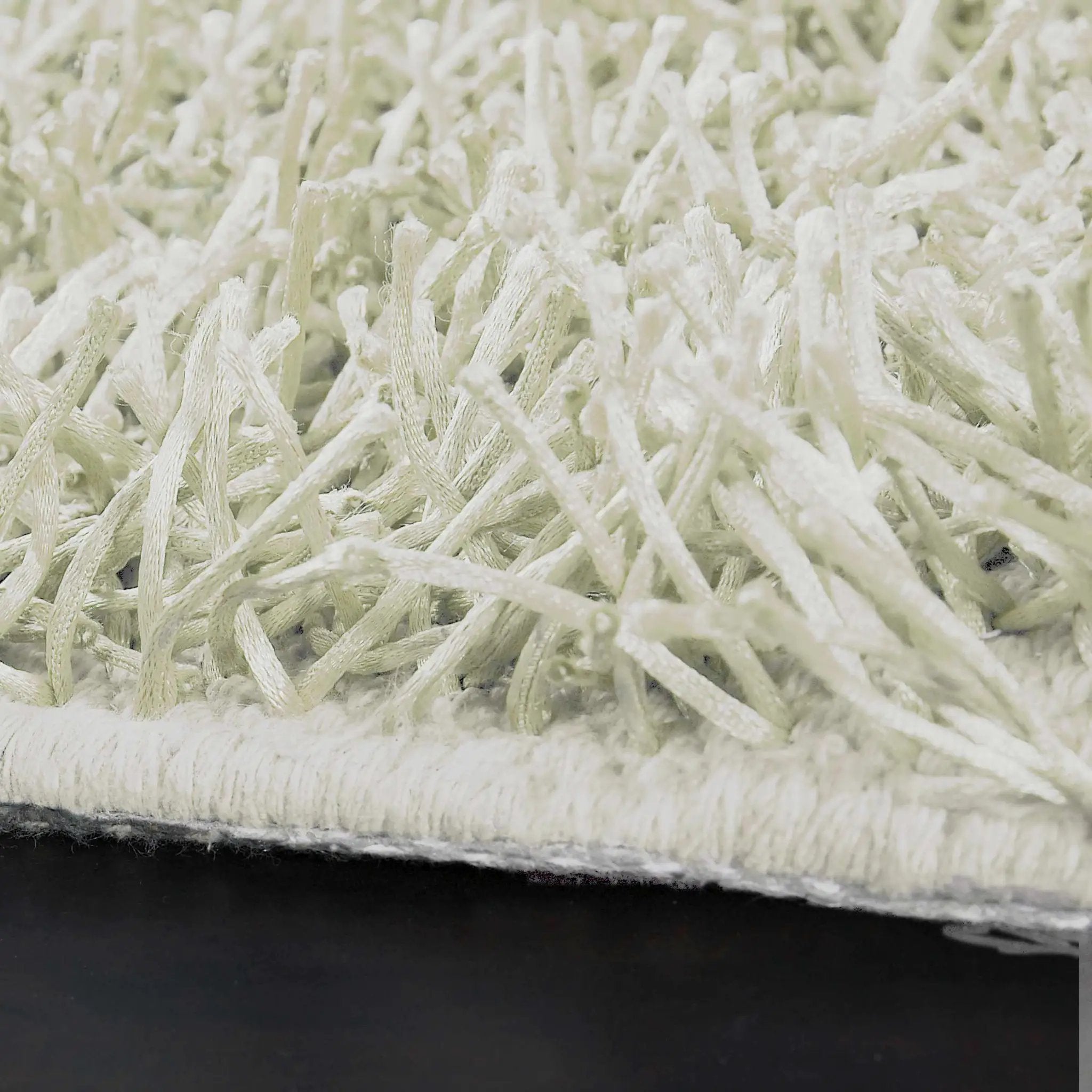 Browder 3x4 Solid Cream Shag Rug - Clearance by Boutique Rugs