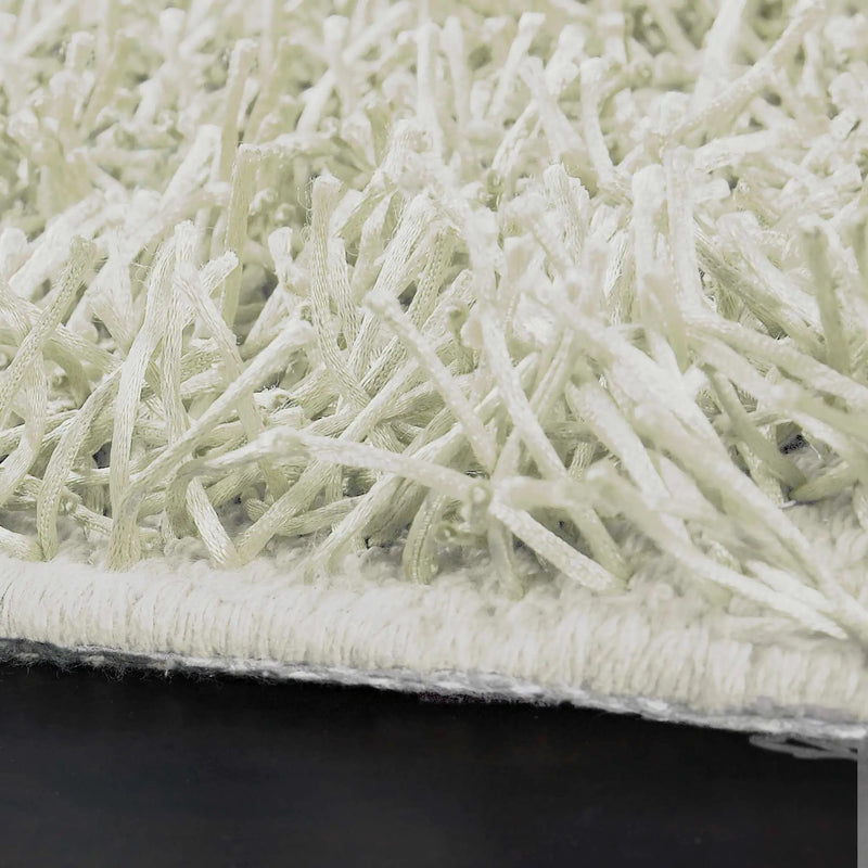 Browder 3x4 Solid Cream Shag Rug - Clearance by Boutique Rugs