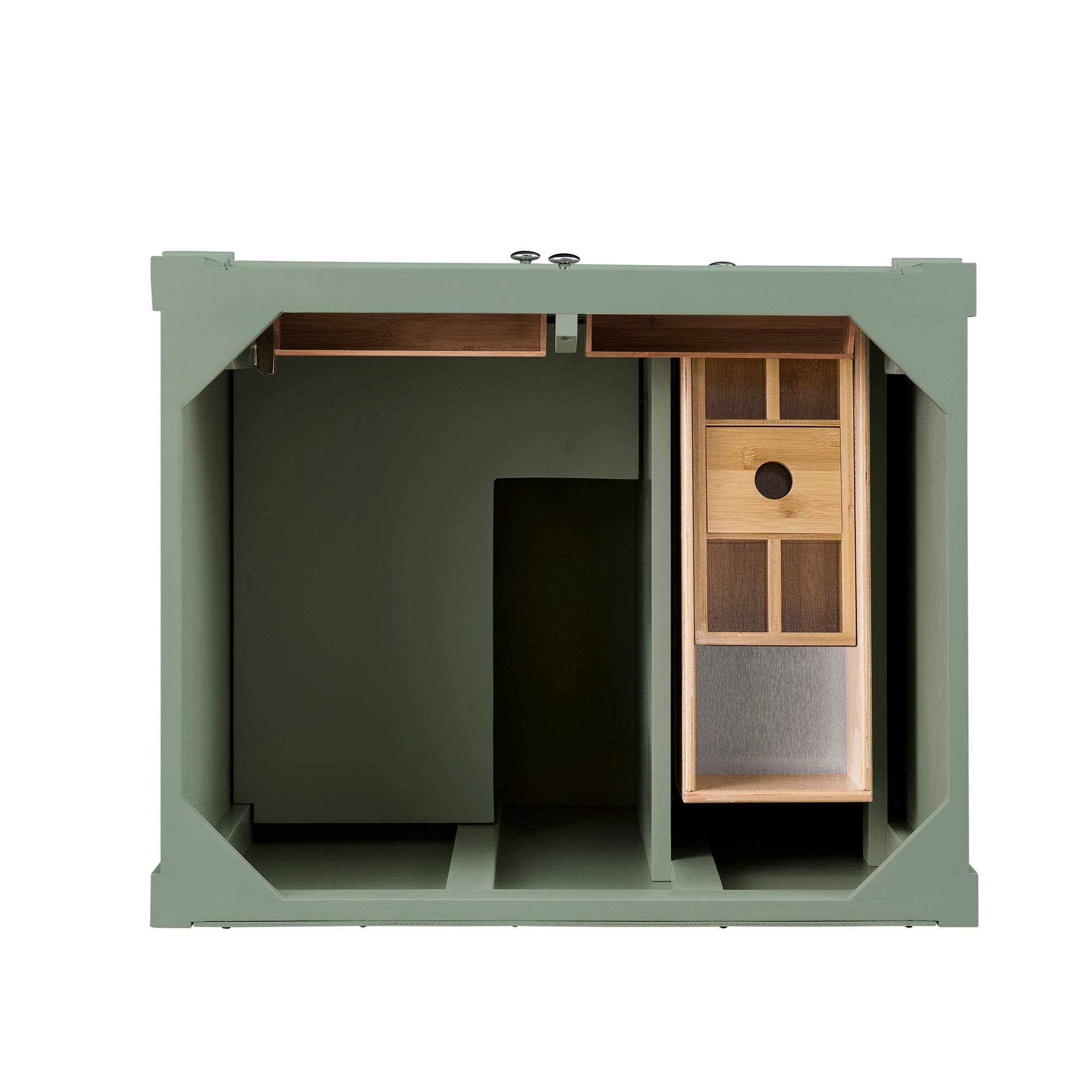 James Martin Brittany 30" Single Bathroom Vanity, Smokey Celadon, view 13