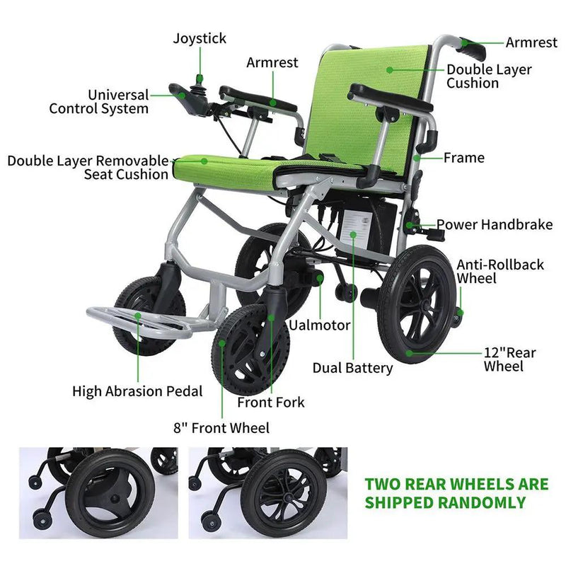 Pride D3-C 24V/10AH Electric Motorized Folding Wheelchair, 300W (SAK97523) by SAKSBY WHOLESALE