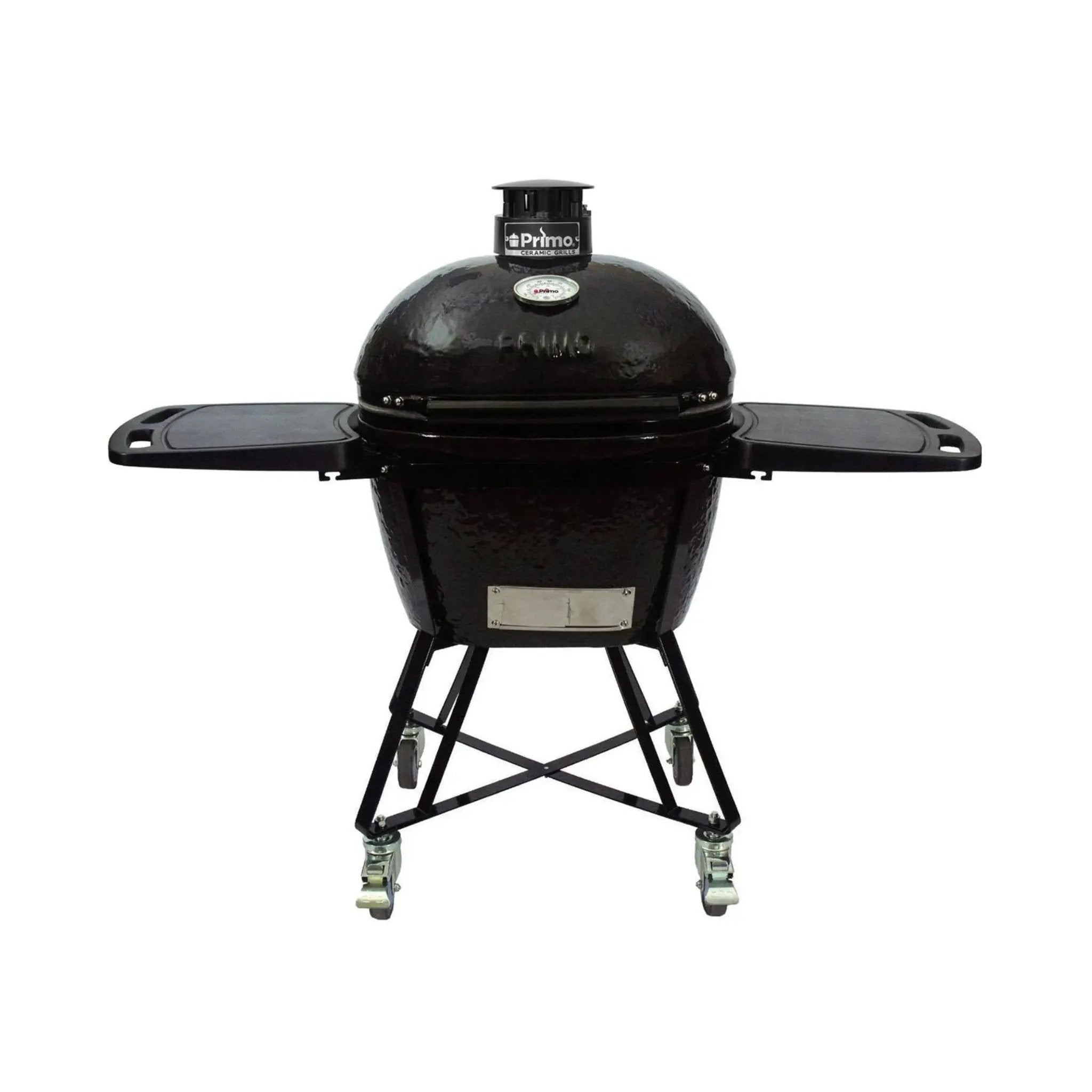 Primo Oval Large 300 All-In-One Ceramic Kamado Grill W/ Cradle, Side Shelves & Stainless Steel Grates [PGCLGC] (SAK21293) by SAKSBY WHOLESALE