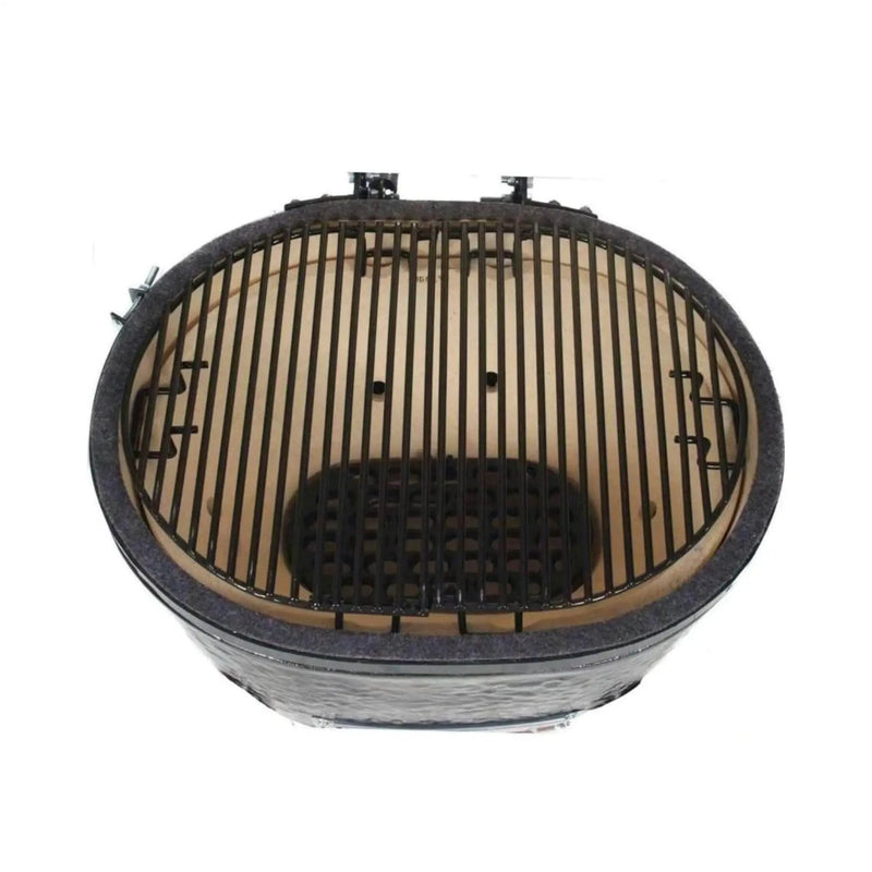 Primo Oval XL 400 Ceramic Kamado BBQ Grill W/ Stainless Steel Grates [PGCXLH] (SAK23100) by SAKSBY WHOLESALE