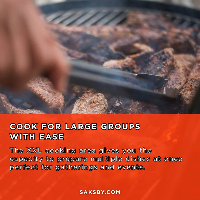 Primo Oval XXL Black Ceramic Kamado Charcoal Grill [PGCXXLH] (SAK25674) by SAKSBY WHOLESALE