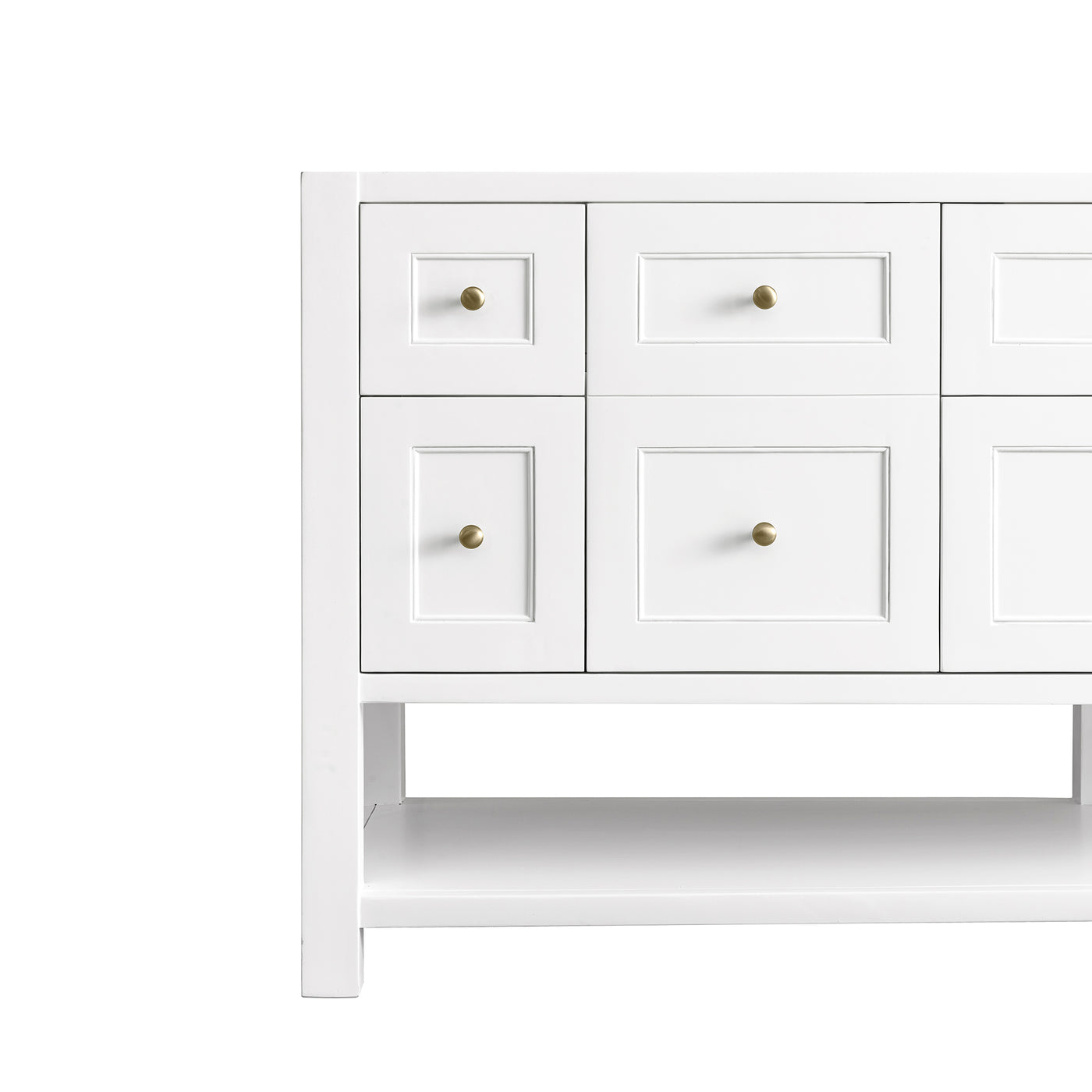 James Martin Breckenridge 72" Double Bathroom Vanity, Bright White, view 29