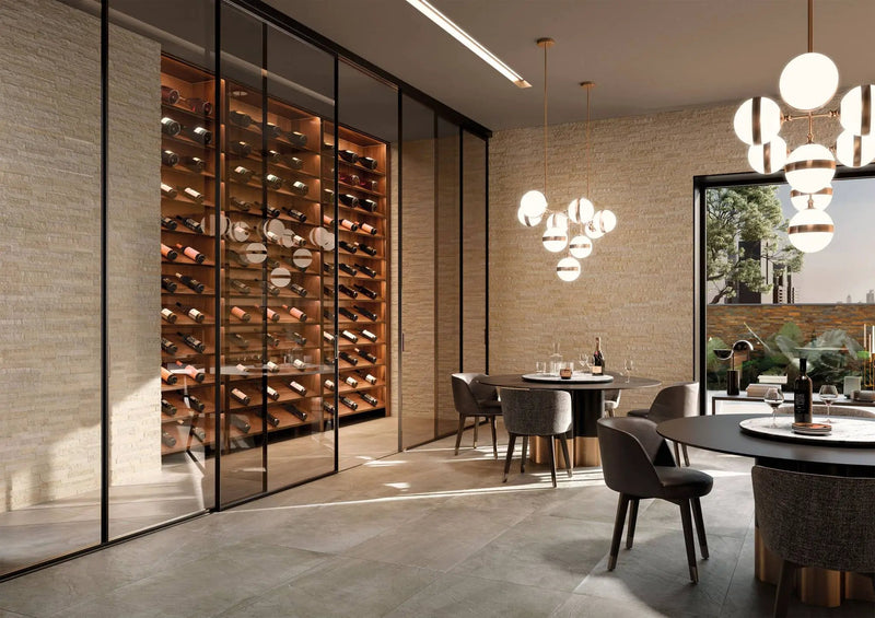 Veneer World Pro Ledgestone Alpine Desert Quartz Look Porcelain Accent Tiles 6x24 by landmarkceramics
