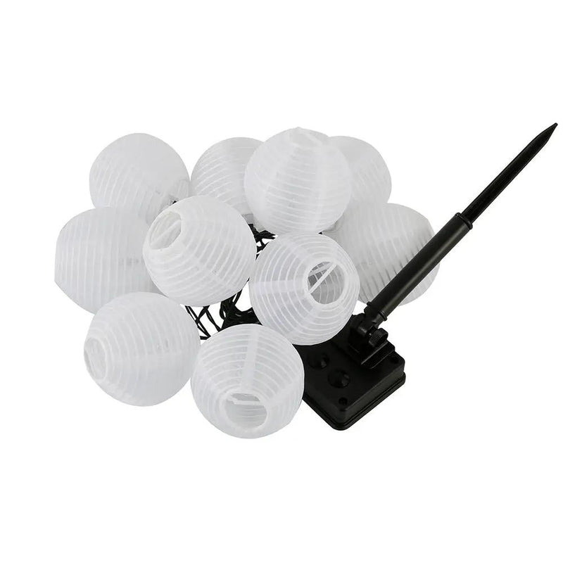 27Ft Solar Lamp Lantern Led Solar Garden Light Garland -10 Bulbs by Outdoor Solar Outlet