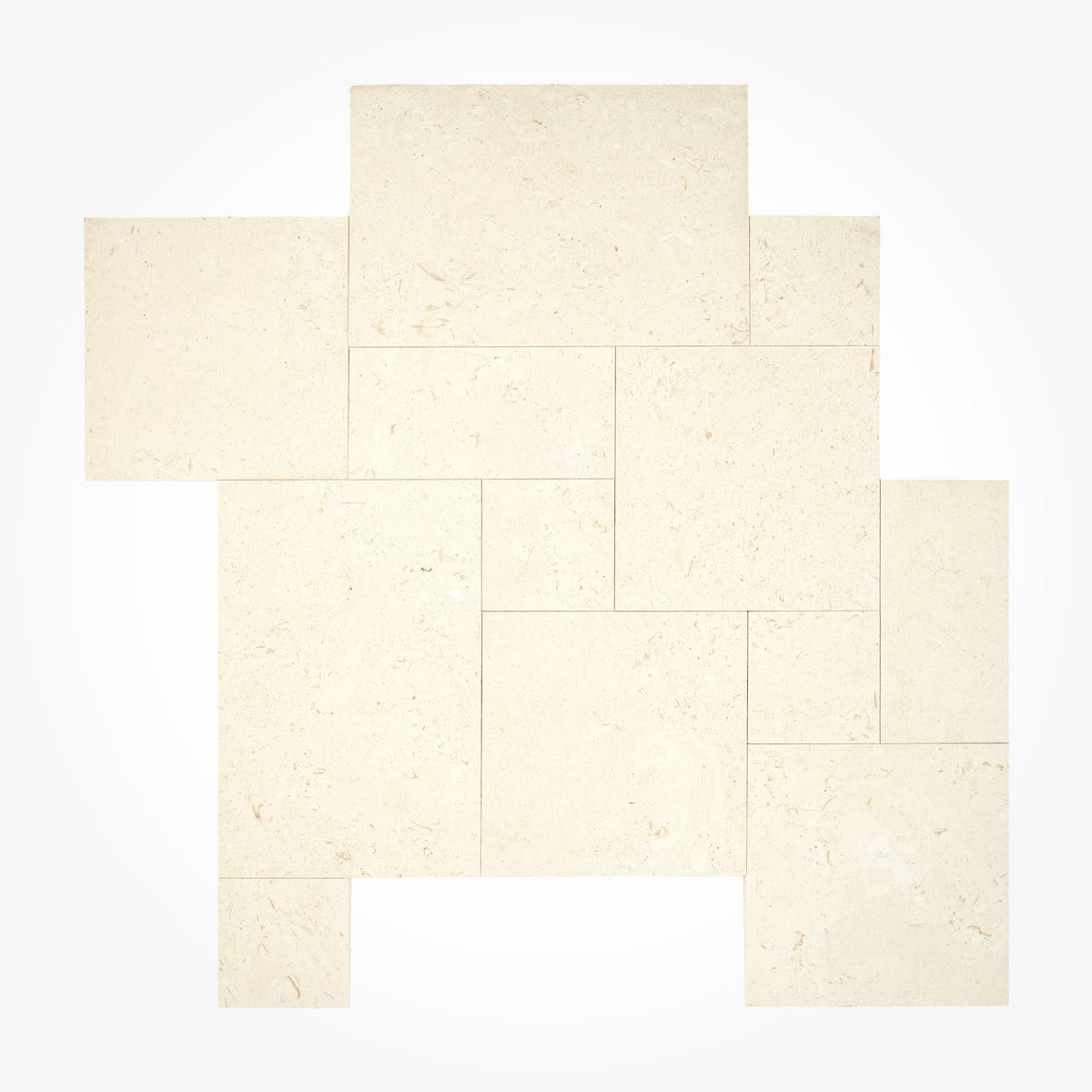 Myra Shellstone Brushed Limestone Pavers 16x16