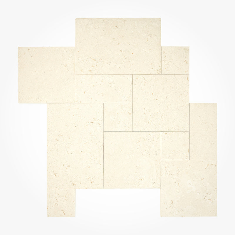 Myra Shellstone Brushed Limestone Pavers 16x16