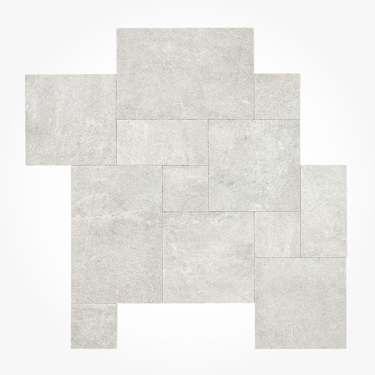 Atlantic Silver Sandblasted Marble Pavers 6x12