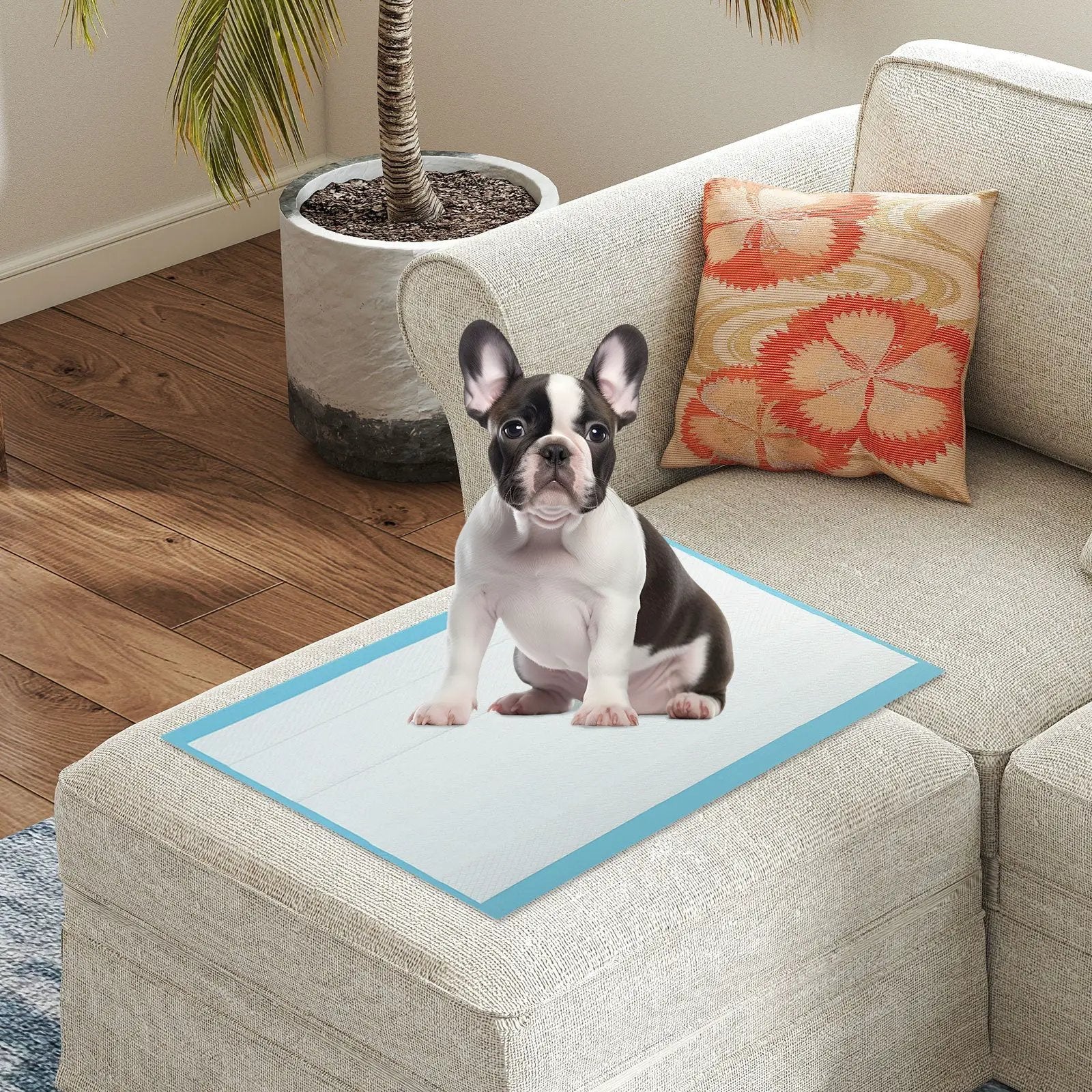 Dog and Puppy Pee Pads 24" x 17" (300 Counts) for Potty Training-Blue by DirectDeals