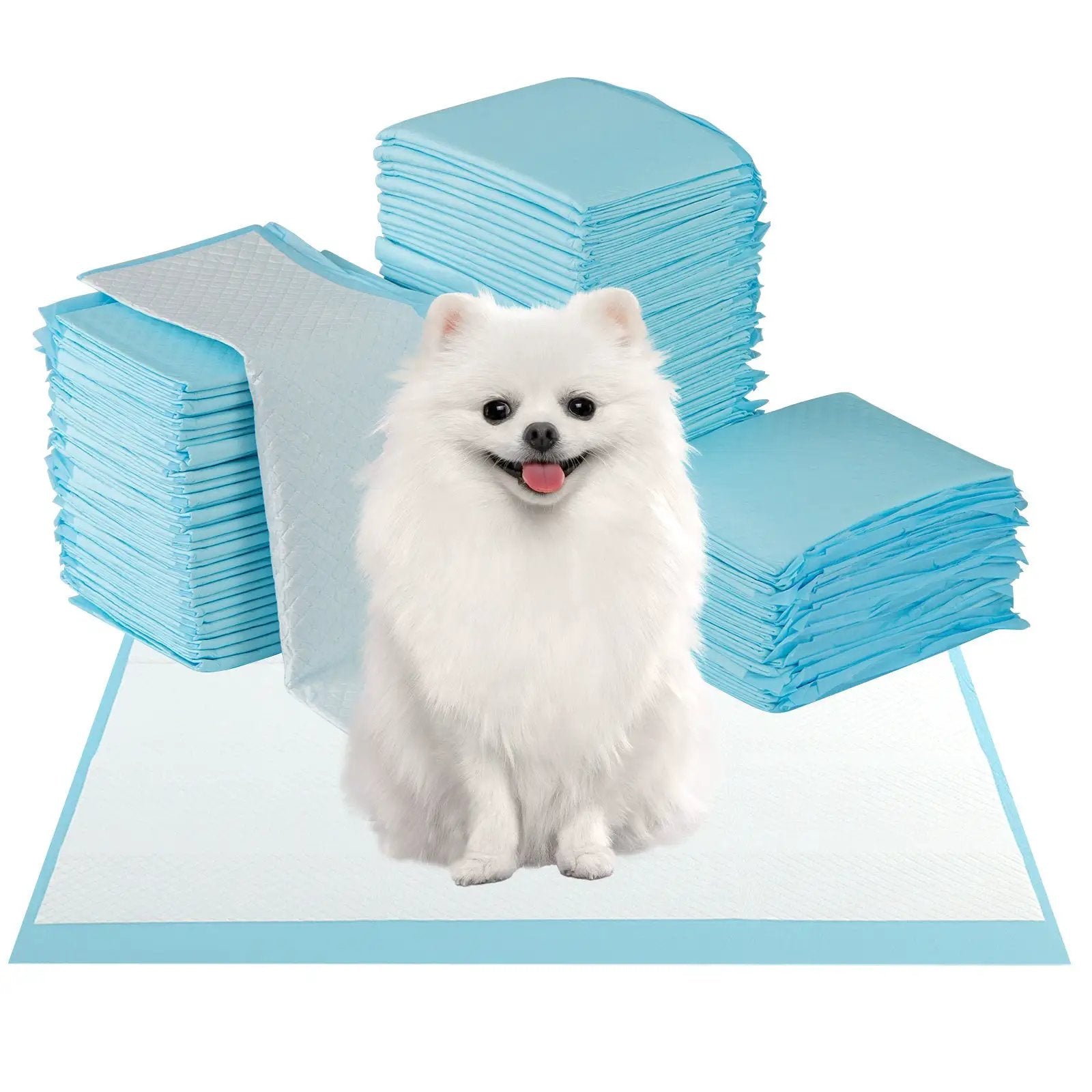 Dog and Puppy Pee Pads 24" x 17" (300 Counts) for Potty Training-Blue by DirectDeals