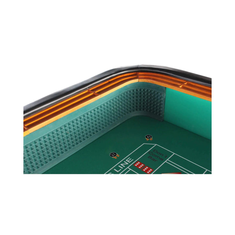 Professional 12FT Craps Table With Full Drink Rail And Padded Rim Cover (SAK76258) by SAKSBY WHOLESALE