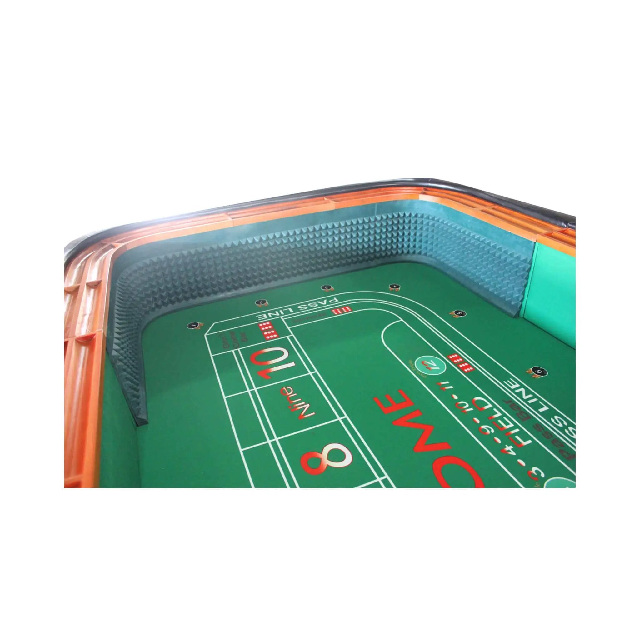 Professional 12FT Craps Table With Full Drink Rail And Padded Rim Cover (SAK76258) by SAKSBY WHOLESALE