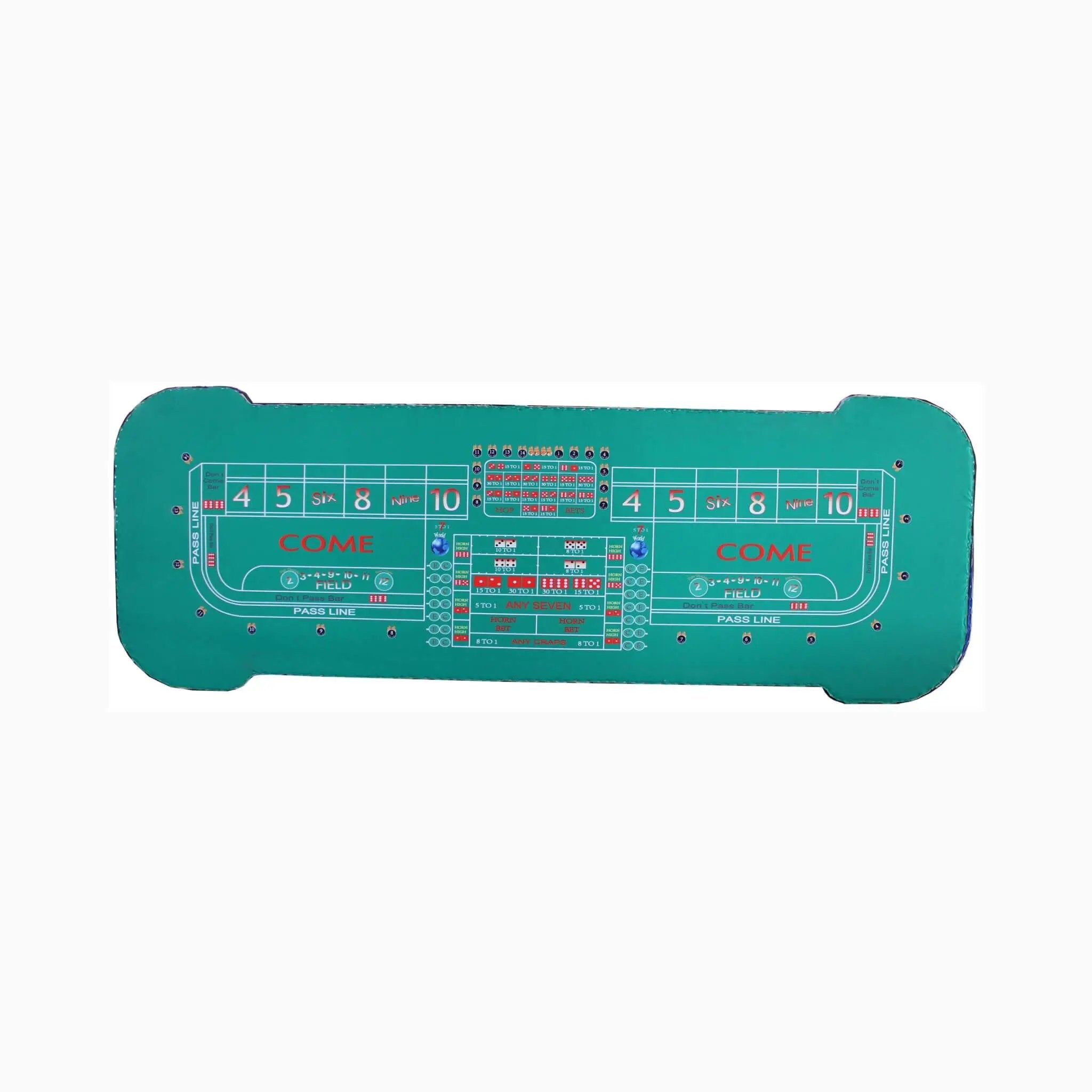 Professional 12FT Craps Table With Full Drink Rail And Padded Rim Cover (SAK76258) by SAKSBY WHOLESALE
