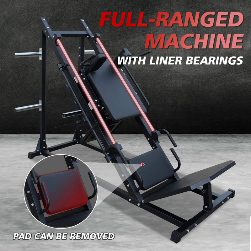 Rovix Professional Adjustable Leg Press Hack Squat Machine For Home Gyms (SAK74330) by SAKSBY WHOLESALE
