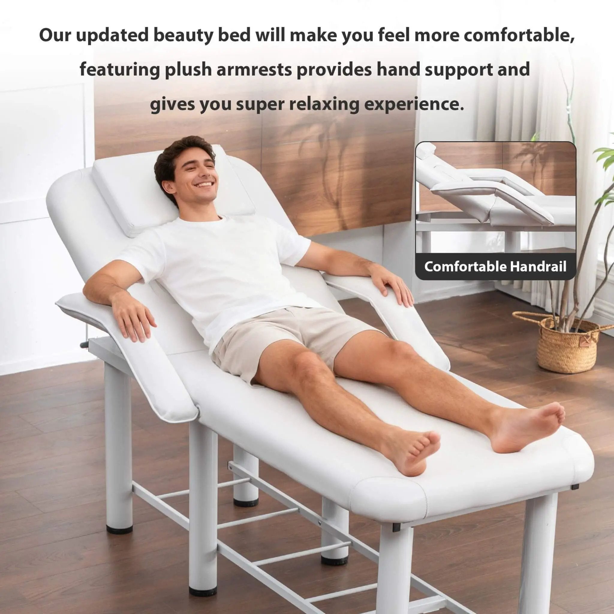 Professional Fully Adjustable Beauty Bed With Underbed Storage And Removable Cushions (SAK46813) by SAKSBY WHOLESALE