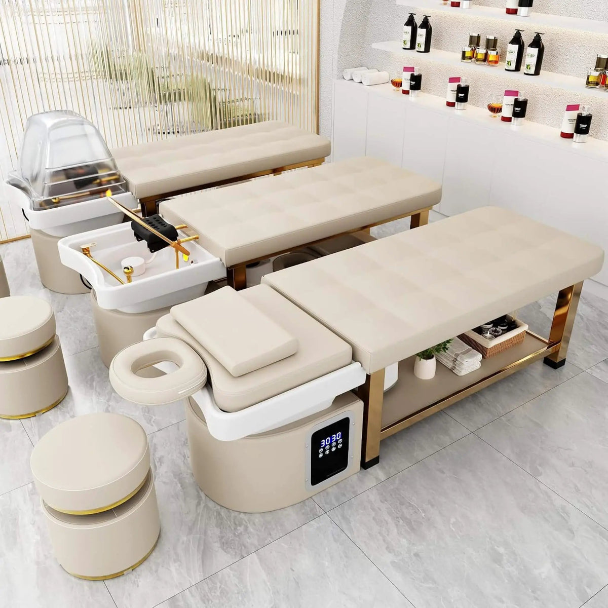 Professional Massage Table With Shampoo Basin And Water Circulation System (SAK24689) by SAKSBY WHOLESALE