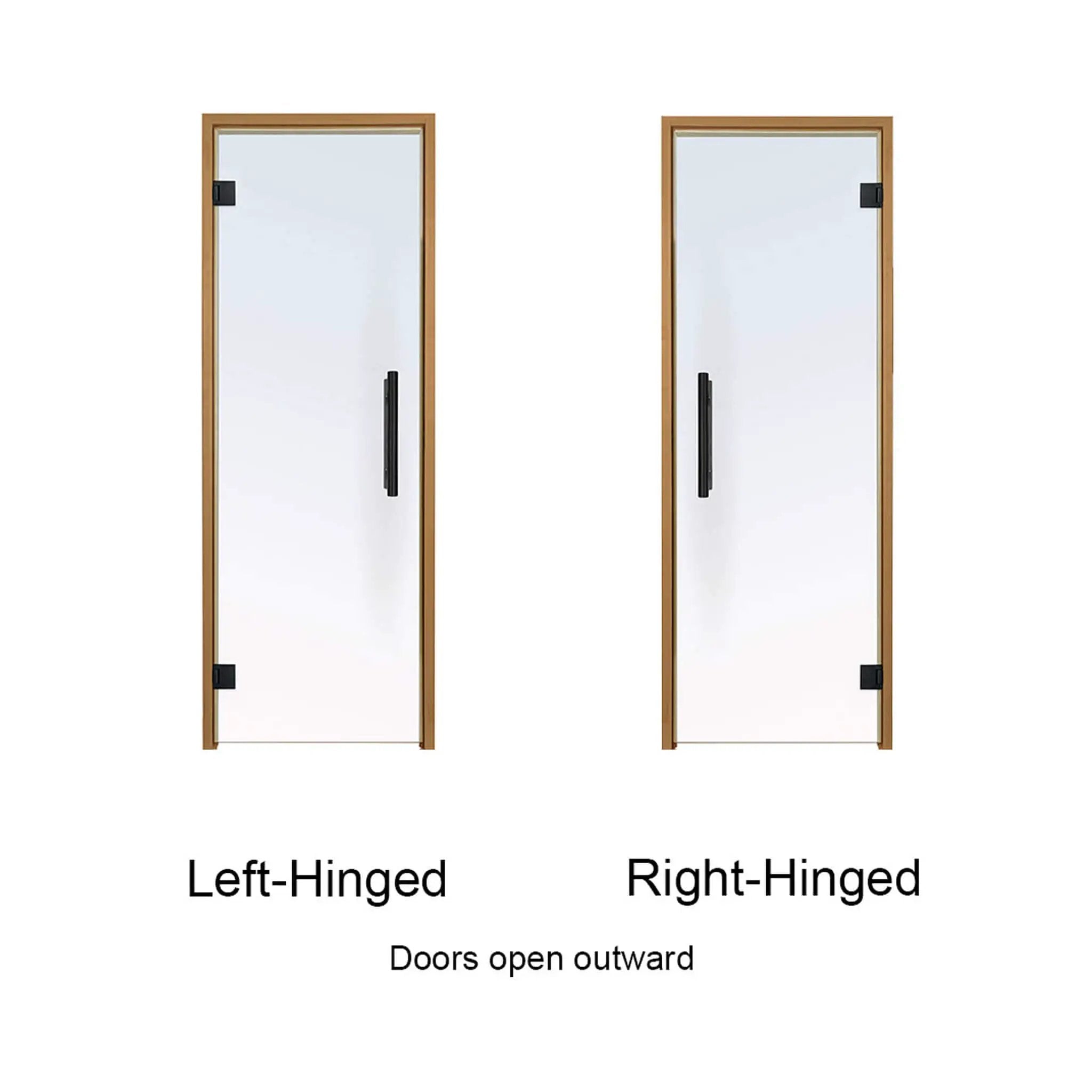 Prosaunas 24X81-Inch Thermo-Aspen Prehung Clear Glass Sauna Door (SAK13651) by SAKSBY WHOLESALE