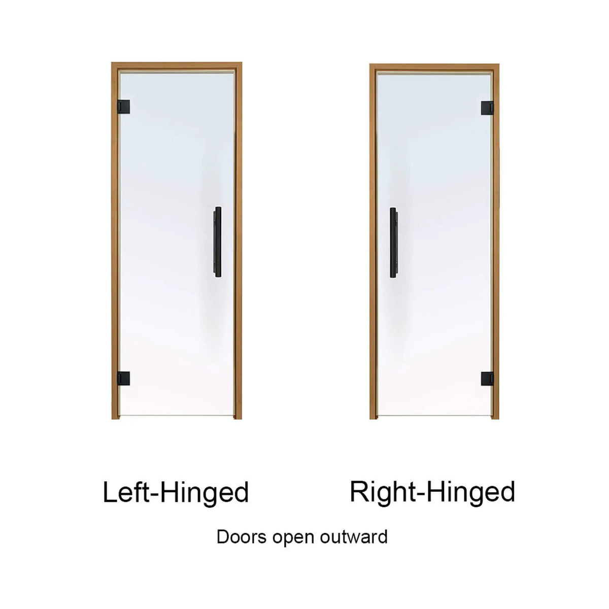 Prosaunas 24X81-Inch Thermo-Aspen Prehung Tinted Glass Sauna Door (SAK51863) by SAKSBY WHOLESALE